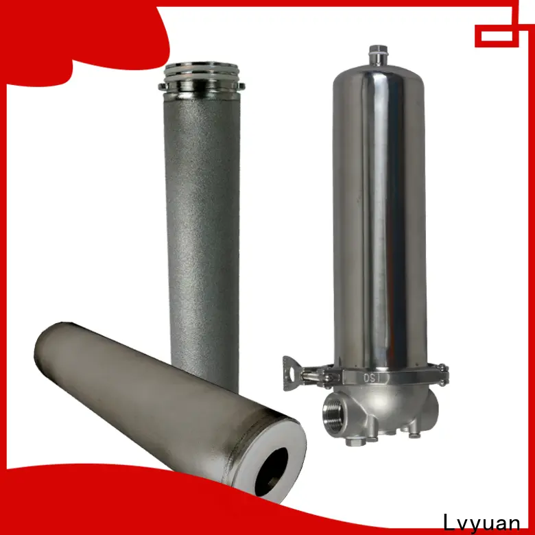 Lvyuan titanium ss bag filter housing with fin end cap for sea water treatment 1
