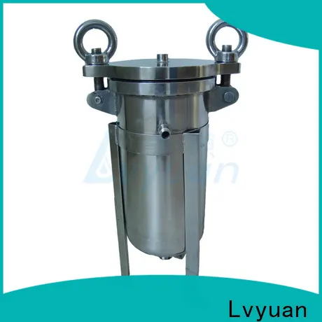 Lvyuan porous stainless steel bag filter housing with fin end cap for food and beverage 1