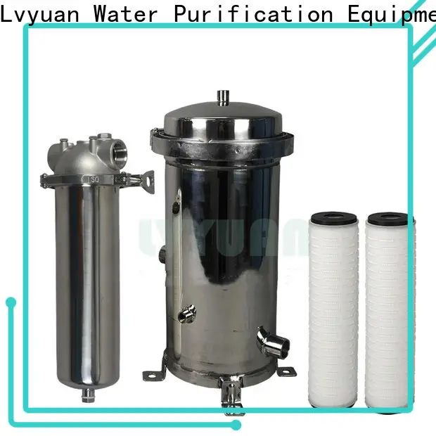 Lvyuan best stainless steel filter housing manufacturers with fin end cap for sea water treatment 1