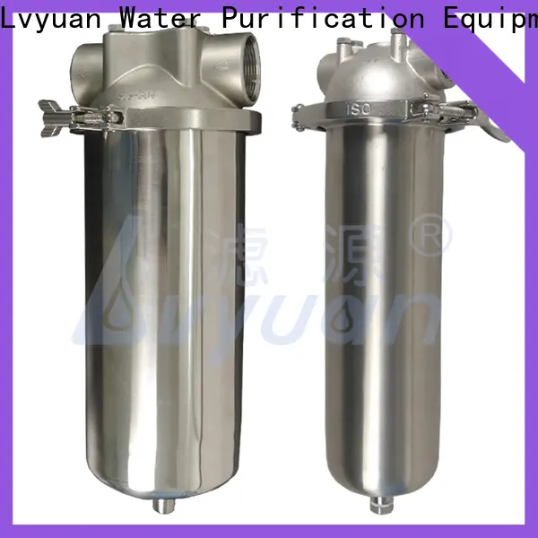 Lvyuan high end stainless water filter housing with fin end cap for oil fuel 1