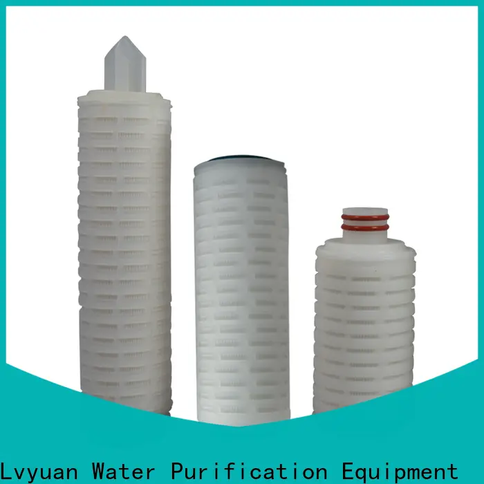 Lvyuan ptfe pleated filter element with stainless steel for sea water desalination 1