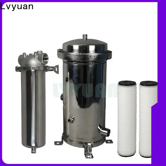 Lvyuan efficient stainless steel cartridge filter housing with fin end cap for food and beverage 1