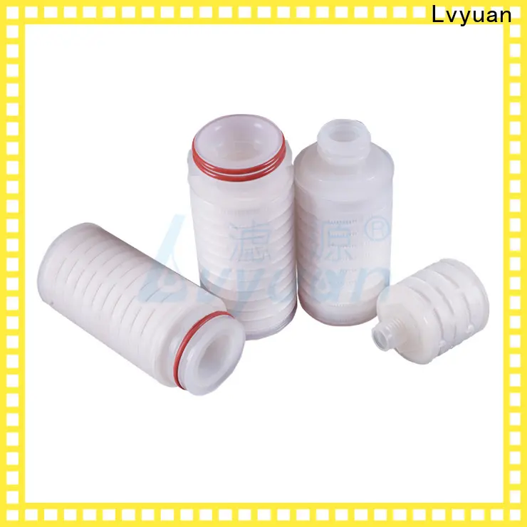 Lvyuan pleated filter cartridge with stainless steel for organic solvents 1