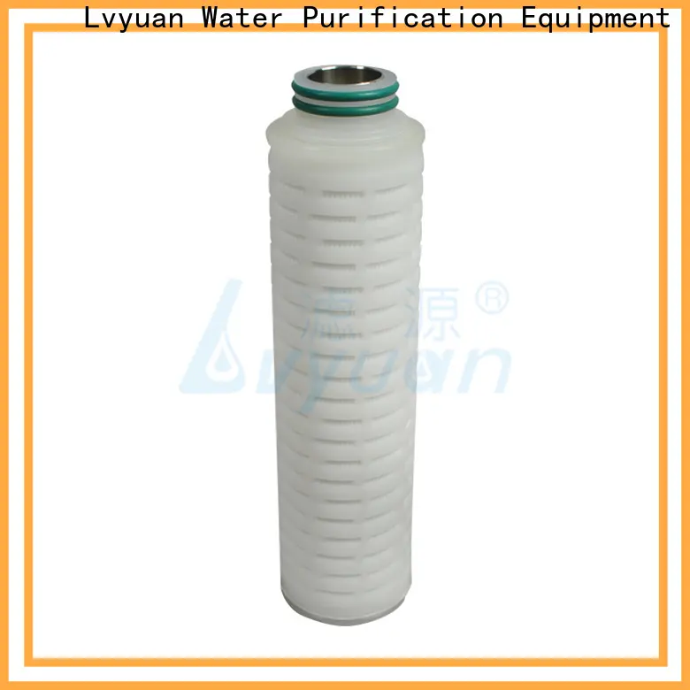 Lvyuan pes pleated water filter cartridge manufacturer for food and beverage 1