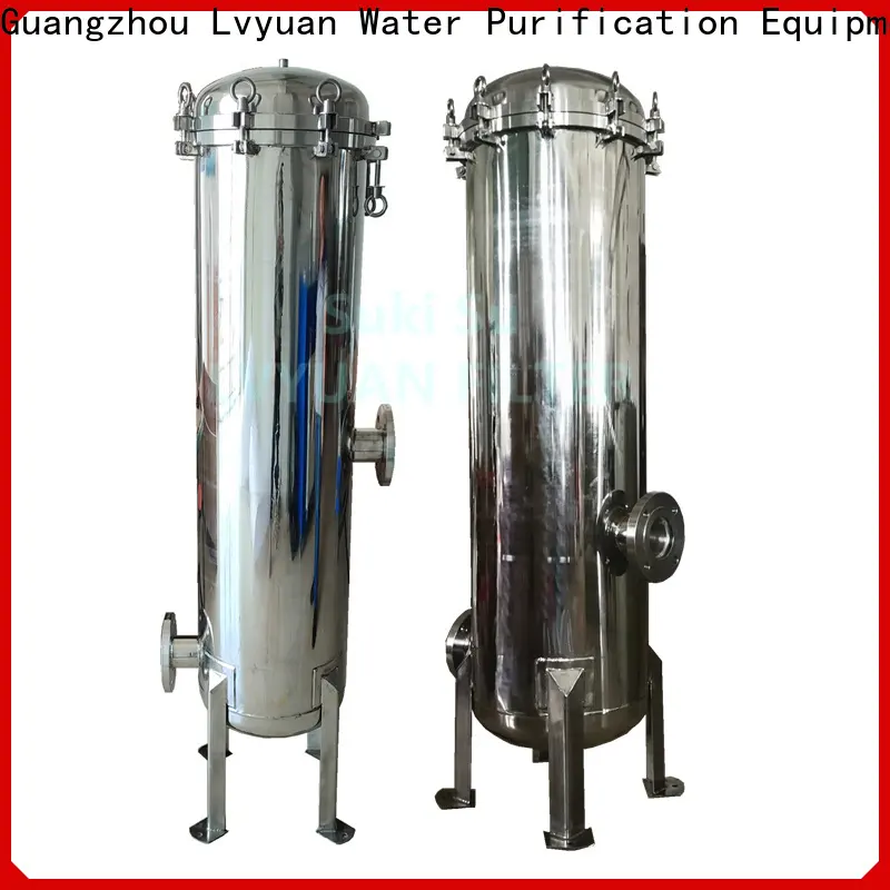 Lvyuan best ss cartridge filter housing with fin end cap for sea water treatment 1
