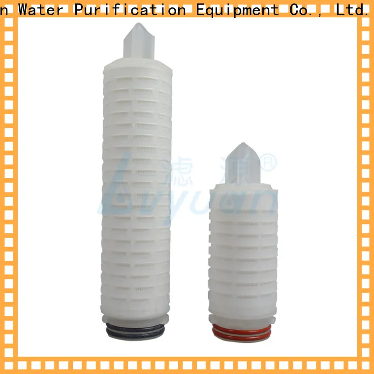 Lvyuan pleated filter cartridge suppliers with stainless steel for organic solvents 1