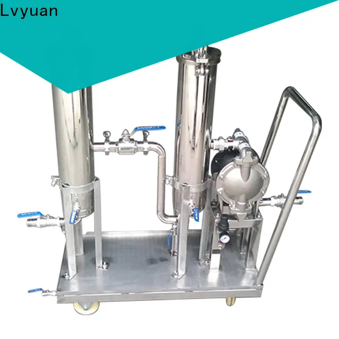 Lvyuan high end stainless steel water filter housing with fin end cap for food and beverage 1