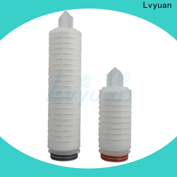 pvdf pleated water filters with stainless steel for food and beverage1 1
