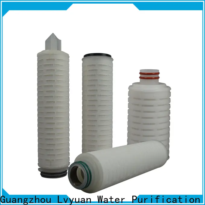 Lvyuan pvdf pleated water filter cartridge with stainless steel for industry 1