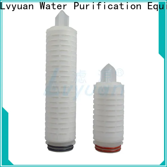 Lvyuan pes pleated water filters with stainless steel for liquids sterile filtration 1