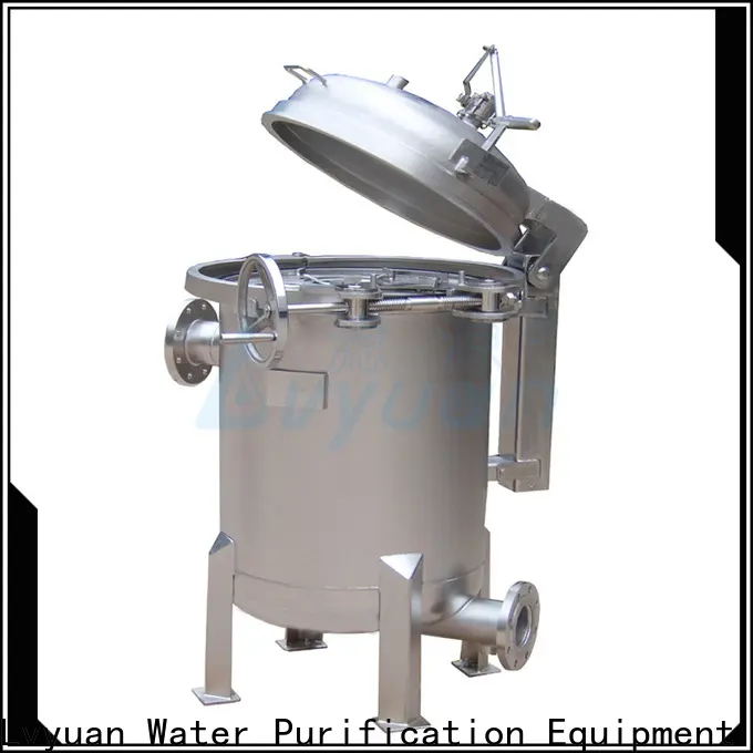 Lvyuan stainless steel filter housing manufacturers with fin end cap for food and beverage 1