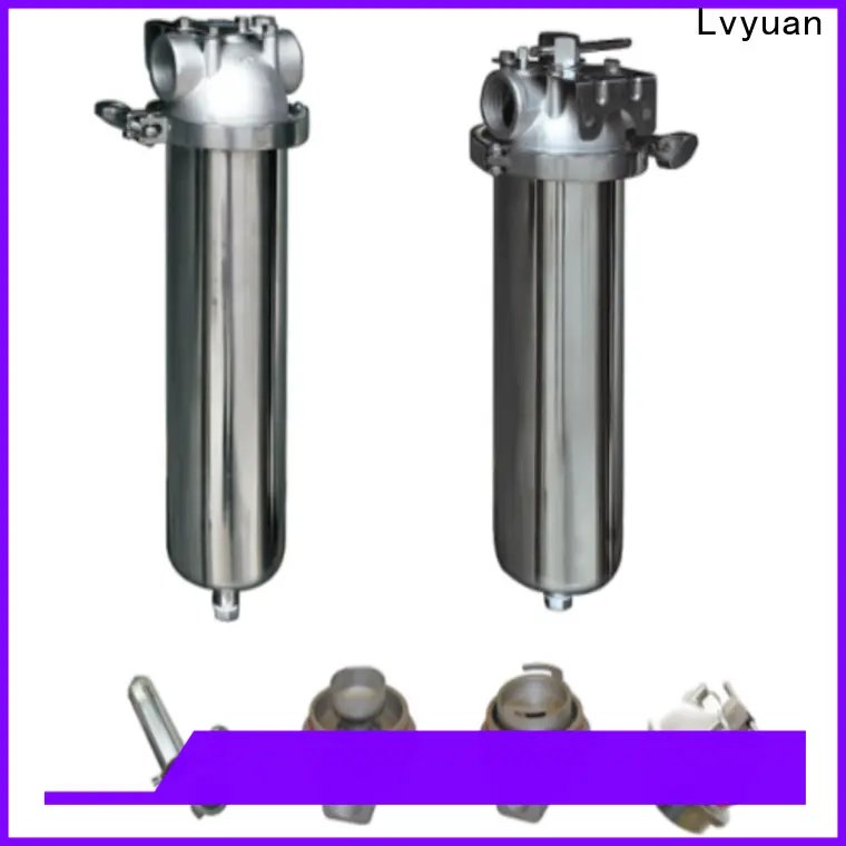 Lvyuan high end ss bag filter housing with fin end cap for sea water treatment 1