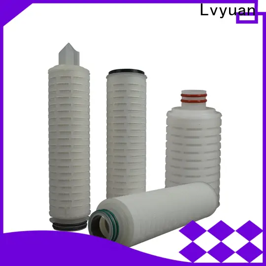 Lvyuan pleated water filter cartridge supplier for organic solvents 1