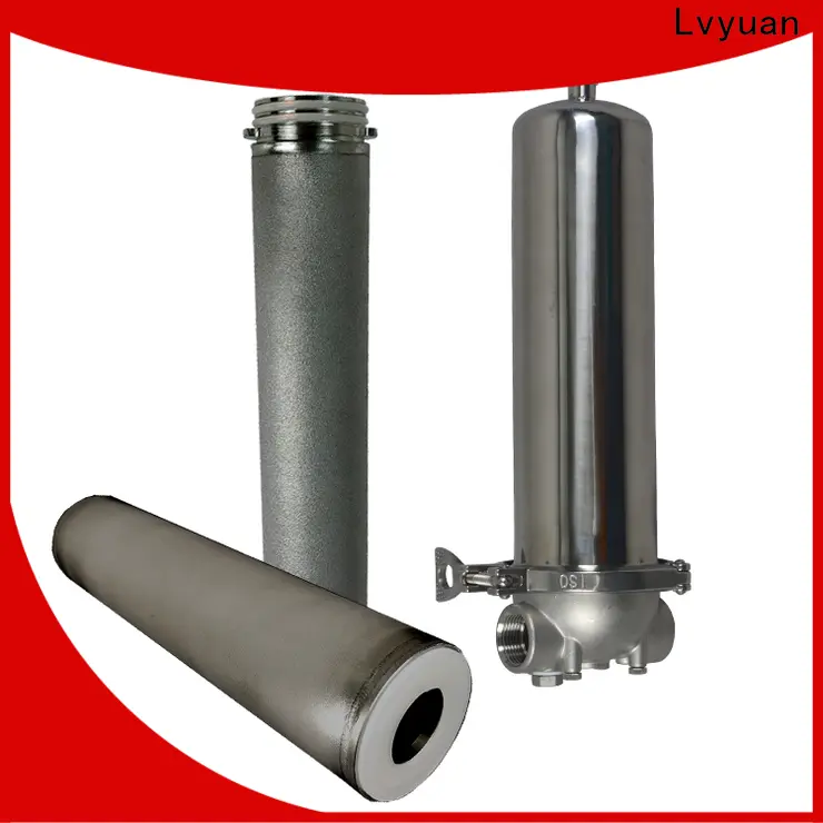 Lvyuan stainless steel cartridge filter housing with fin end cap for food and beverage 1