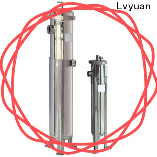 Lvyuan high end stainless steel filter housing with fin end cap for food and beverage 1
