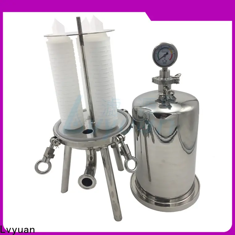 Lvyuan stainless steel filter housing with fin end cap for food and beverage1 1