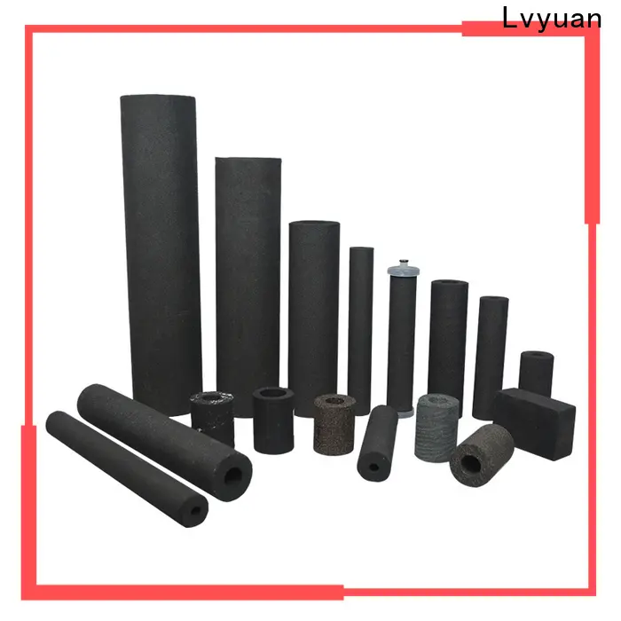 titanium sintered carbon water filter rod for food and beverage 1