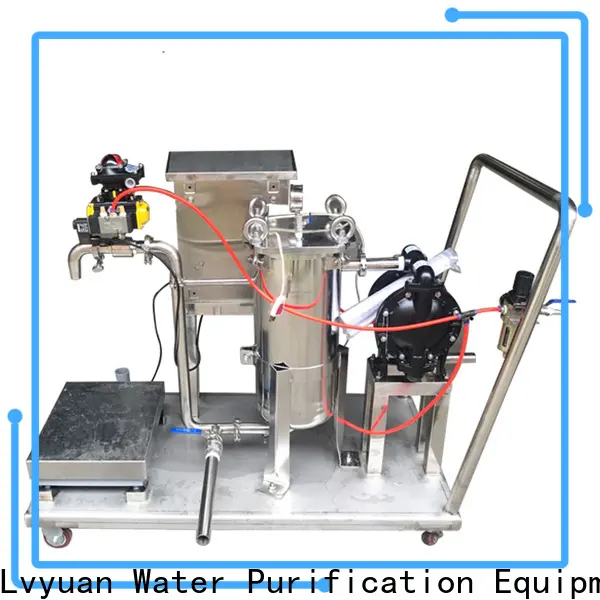 Lvyuan stainless steel bag filter housing with fin end cap for sea water desalination2 1