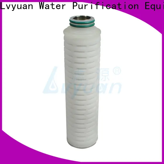 Lvyuan pvdf pleated filter element supplier for sea water desalination 1