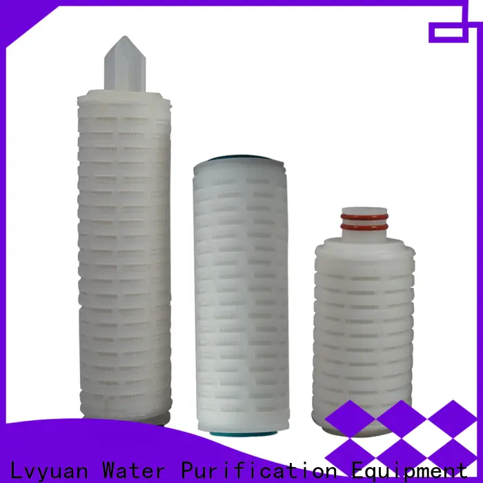 pes pleated filter cartridge with stainless steel for organic solvents 1