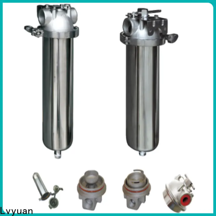 high end stainless steel water filter housing with fin end cap for oil fuel 1