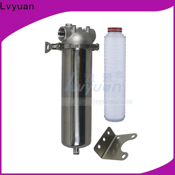 Lvyuan professional stainless steel filter housing manufacturers with fin end cap for sea water treatment 1