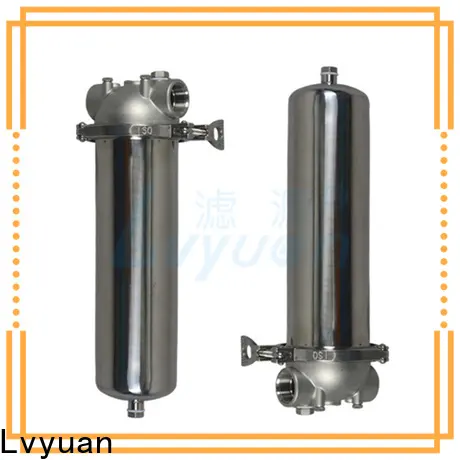 Lvyuan titanium stainless water filter housing with fin end cap for sea water desalination 1