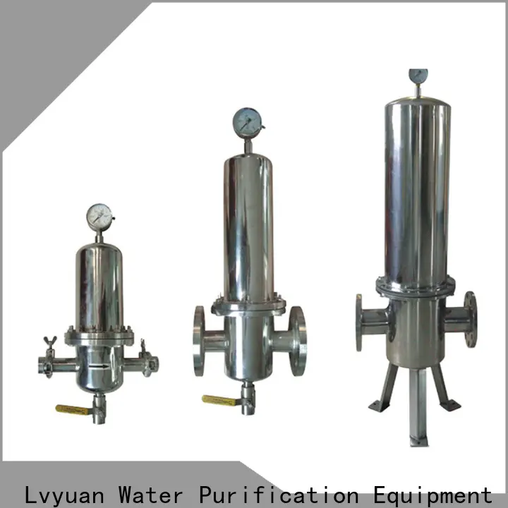 Lvyuan stainless steel cartridge filter housing with fin end cap for oil fuel 1