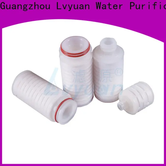 Lvyuan membrane pleated filter cartridge suppliers with stainless steel for food and beverage 1