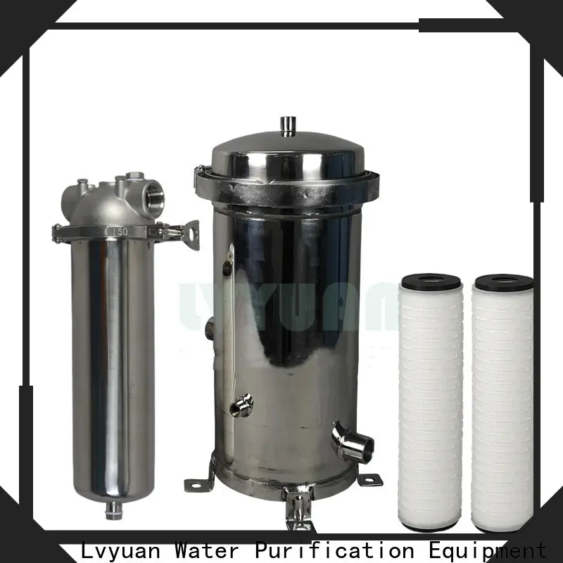Lvyuan efficient stainless water filter housing with core for industry 1