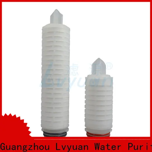 Lvyuan pes pleated filter with stainless steel for sea water desalination 1