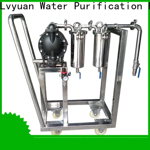 Lvyuan titanium stainless steel bag filter housing with fin end cap for oil fuel 1