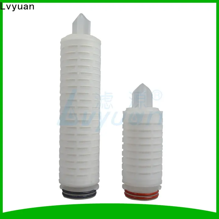 Lvyuan membrane pleated water filter cartridge replacement for liquids sterile filtration 1
