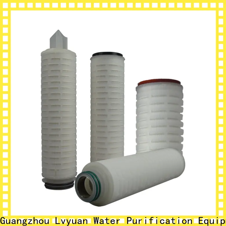 Lvyuan ptfe pleated filter element supplier for liquids sterile filtration 1