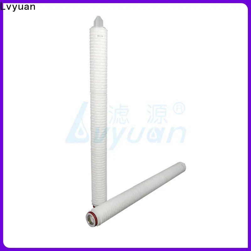 Lvyuan pvdf pleated filter with stainless steel for liquids sterile filtration 1