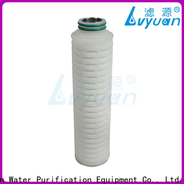 Lvyuan membrane pleated filter manufacturers with stainless steel for liquids sterile filtration 1