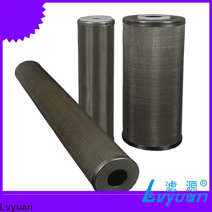 Lvyuan stainless steel sintered filter cartridge exporter for water Purifier 1