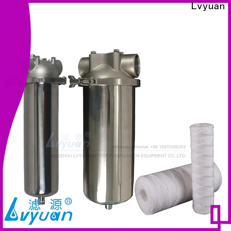 Lvyuan Newest stainless steel cartridge filter housing factory for purify 1