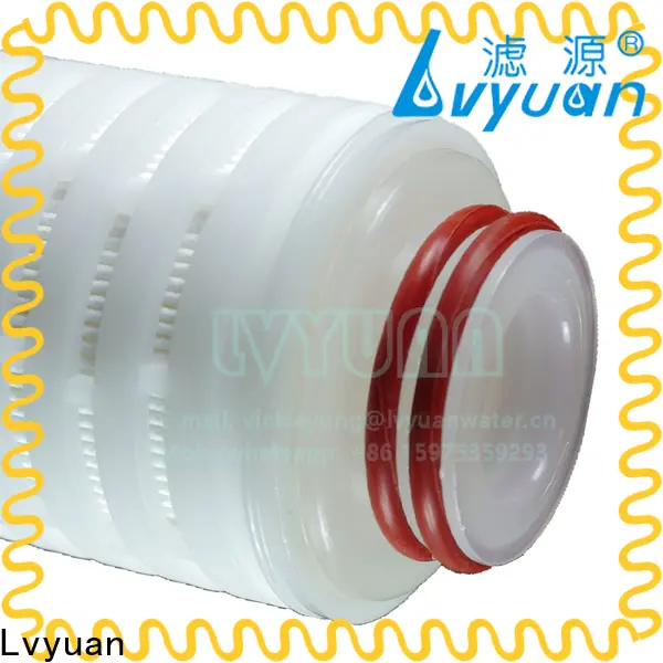 Lvyuan 20 micron pleated water filter made in china for sea water 1