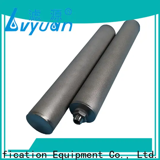 Lvyuan Filter Affordable ss sintered filter cartridge factory price for water purification 1