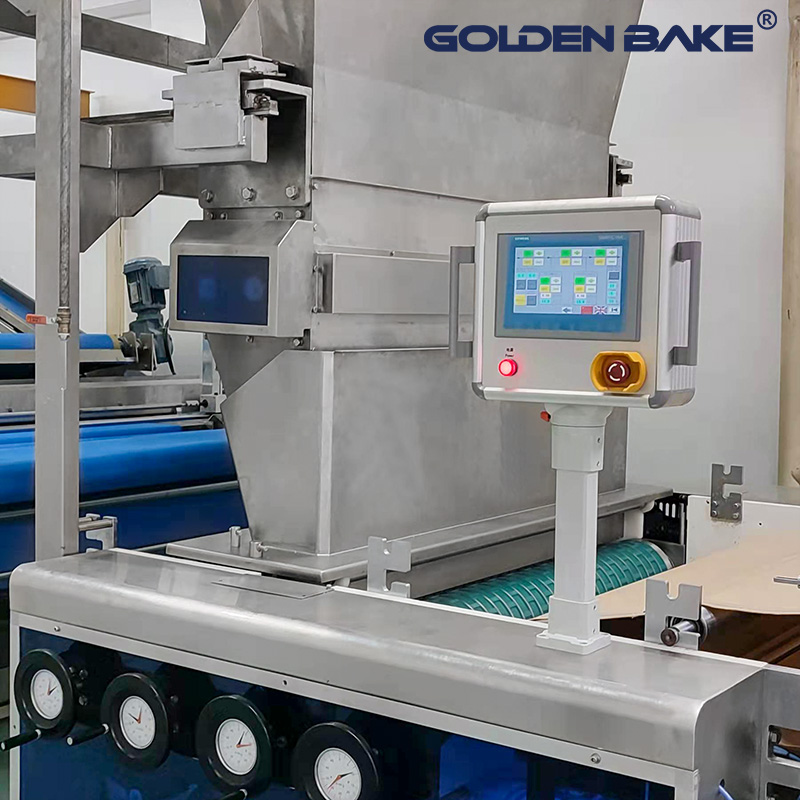 Soft dough overhead conveyor & kibbler soft biscuit production line 1