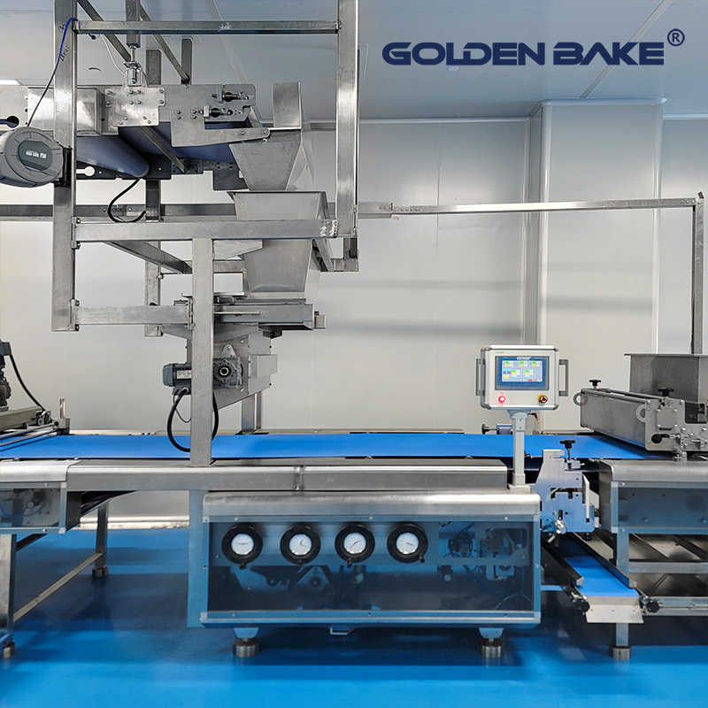 Soft dough overhead conveyor & kibbler soft biscuit production line 2