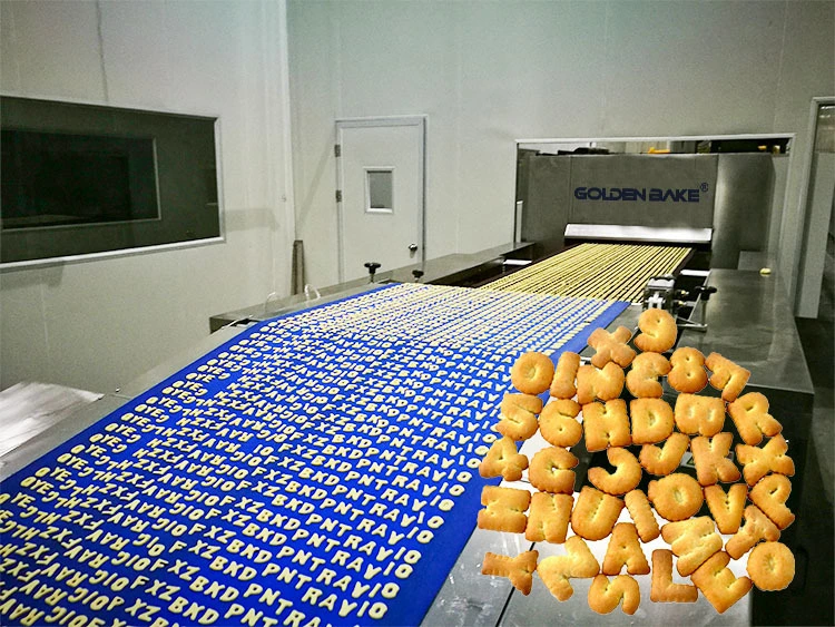 Golden Bake automatic letter biscuit production line snack food automatic biscuit machine 1