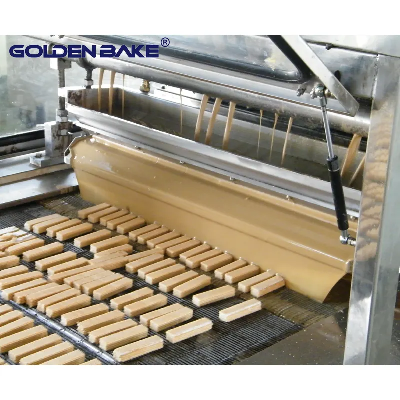 Golden Bake wafer roll making machine manufacturer for biscuit cream filling 2