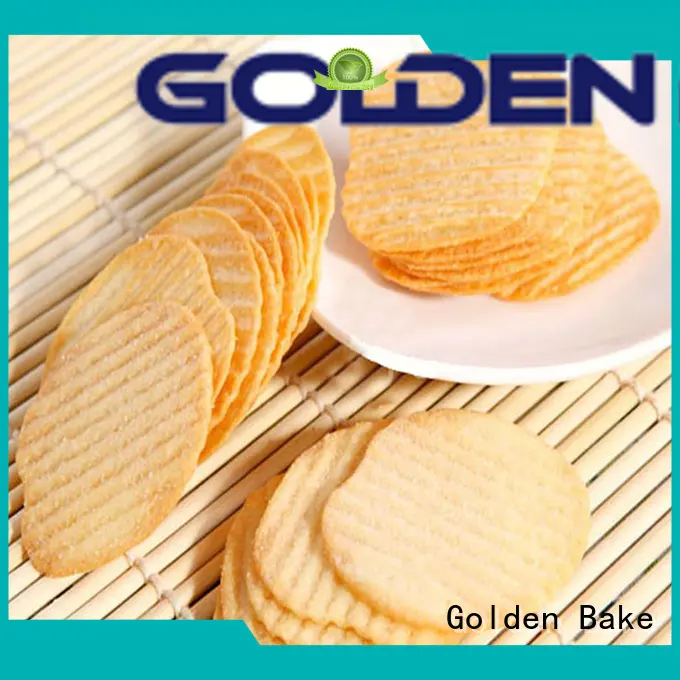 Golden Bake automatic biscuit making plant manufacturer for w-shape potato biscuit making 1