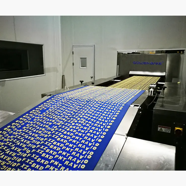 Golden Bake biscuit banane ki machine price company for letter biscuit production 3
