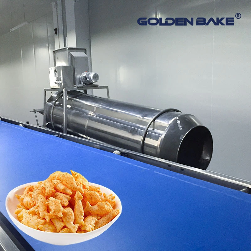 Línea automática para fabricar bocadillos crujientes con sabor sazonado y en forma de mariscos Golden Bake 1