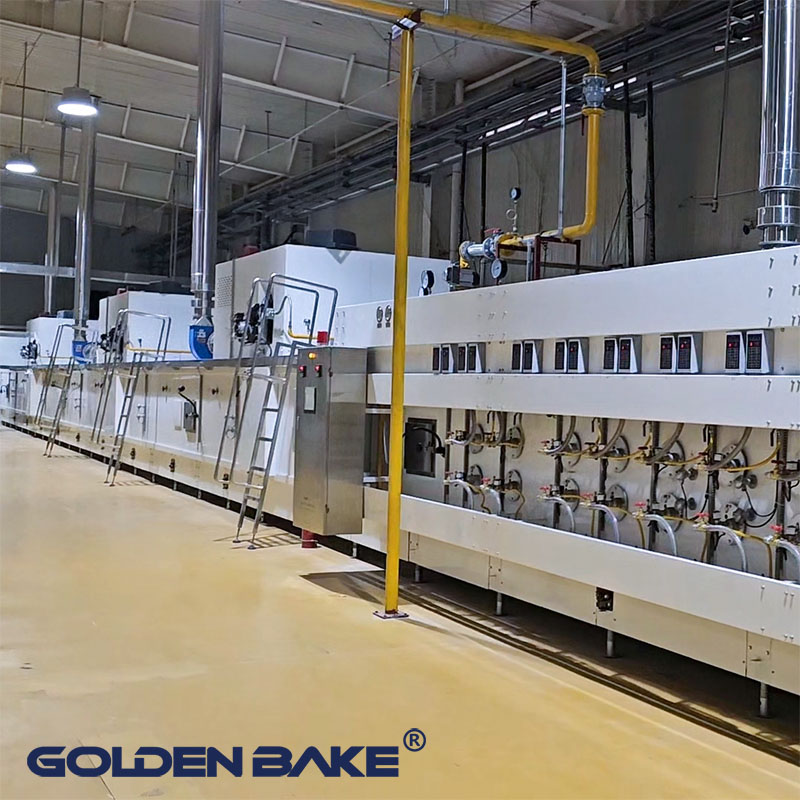 Golden Bake Automatic biscuit making plant wavy shape potato hard biscuit line 4