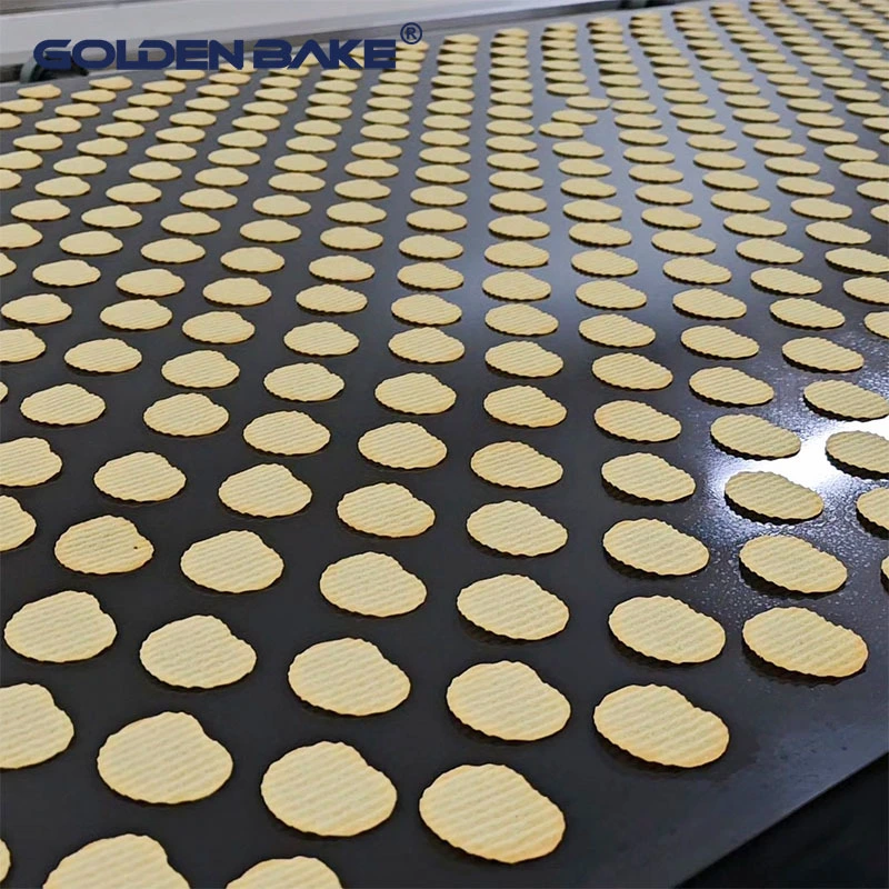 Golden Bake Automatic biscuit making plant wavy shape potato hard biscuit line 1