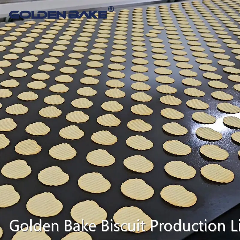 Golden Bake Automatic Biscuit Making Plant Wavy Shape Potato Hard Biscuit Line-1 1